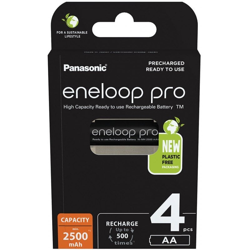 Eneloop Akud Panasonic BK-3HCCE / 4BE (4 tk.) hind ja info | Patareid | kaup24.ee