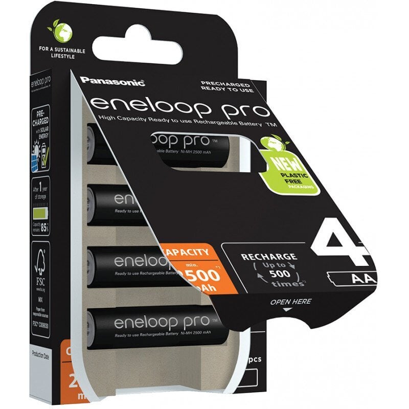 Eneloop Akud Panasonic BK-3HCCE / 4BE (4 tk.) hind ja info | Patareid | kaup24.ee