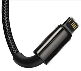 Кабель Baseus CAMLTWJ-01 Tungsten Gold 3v1 Cable USB-C, Lightning, MicroUSB 1.5 м, Black (Damage Package) цена и информация | Кабели для телефонов | kaup24.ee