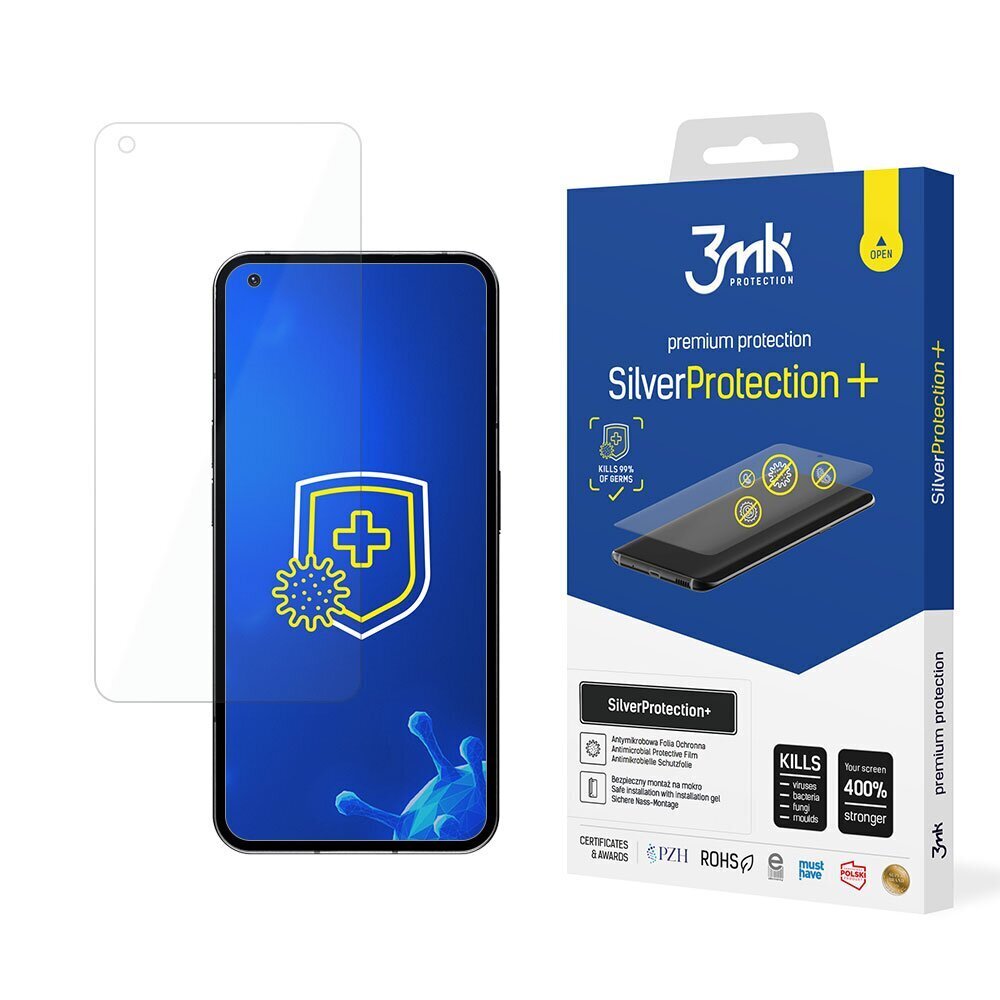 Nothing Phone 1 - 3mk SilverProtection+ screen protector hind ja info | Ekraani kaitsekiled | kaup24.ee