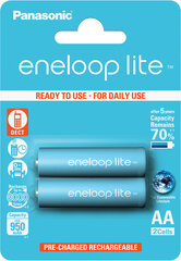 Eneloop Akud Panasonic BK-3LCCE / 2BE (2 tk.) цена и информация | Батарейки | kaup24.ee