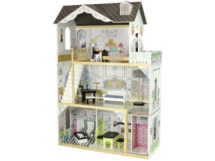 Деревянный кукольный домик цена и информация | Игрушки для девочек | kaup24.ee