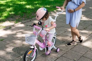 Laste jalgratas - TomaBike Little Princess, 16 tolli, roosa hind ja info | Jalgrattad | kaup24.ee