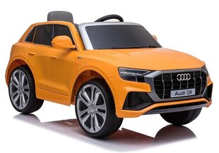 Audi Q8 ühekohaline elektriauto lastele, oranž цена и информация | Электромобили для детей | kaup24.ee