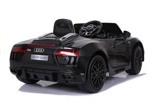 Детский одноместный электромобиль Audi R8 Spyder, черный цена и информация | Электромобили для детей | kaup24.ee