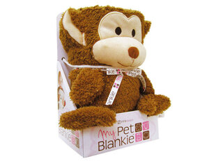 Мягкое одеяло, коричневое, 63x100 цена и информация | Мягкие игрушки | kaup24.ee