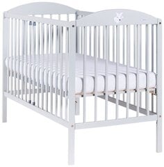 Детская кроватка 124x65x92 см, светло-серый цена и информация | Детские кроватки | kaup24.ee