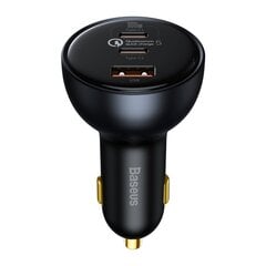 Baseus fast USB / USB car charger Type C 160W PPS Quick Charge 5 PD gray (TZCCZM-0G) hind ja info | Mobiiltelefonide laadijad | kaup24.ee