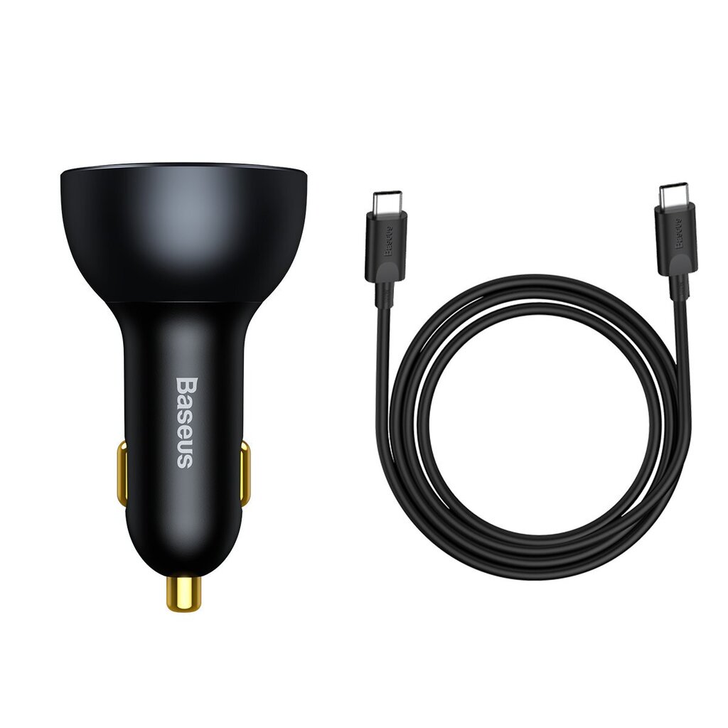 Baseus fast USB / USB car charger Type C 160W PPS Quick Charge 5 PD gray (TZCCZM-0G) hind ja info | Mobiiltelefonide laadijad | kaup24.ee