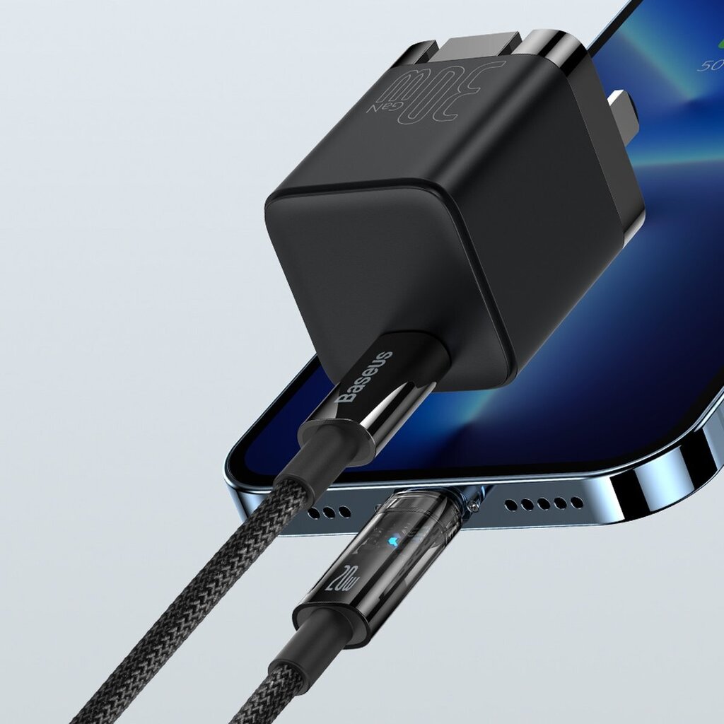 Baseus Explorer Series USB Type C - Lightning cable 20W 2m blue (CATS000103) hind ja info | Mobiiltelefonide kaablid | kaup24.ee