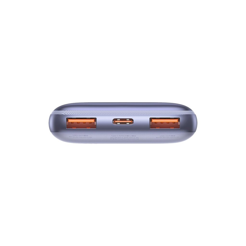 Baseus Bipow Pro powerbank 10000mAh 20W + 3A USB cable 0.3m purple (PPBD040105) hind ja info | Akupangad | kaup24.ee