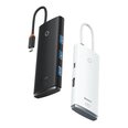 Baseus Lite Series adapter HUB USB Type C - HDMI / 4x USB 3.0 20cm white (WKQX040002)