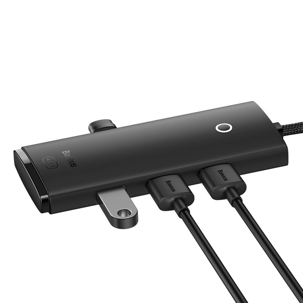 Baseus Lite Series HUB USB Type C adapter - 4x USB 3.0 2m black (WKQX030501) hind ja info | USB jagajad, adapterid | kaup24.ee