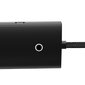 Baseus Lite Series HUB USB Type C adapter - 4x USB 3.0 2m black (WKQX030501) hind ja info | USB jagajad, adapterid | kaup24.ee