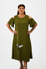 Kleit naistele Fashion, roheline цена и информация | Платья | kaup24.ee
