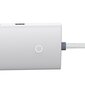 Baseus Lite Series HUB USB Type C adapter - 4x USB 3.0 25cm white (WKQX030302) цена и информация | USB jagajad, adapterid | kaup24.ee