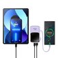 Baseus Qpow power bank 10000mAh built-in USB Type-C cable 22.5W Quick Charge SCP AFC FCP purple (PPQD020105) hind ja info | Akupangad | kaup24.ee