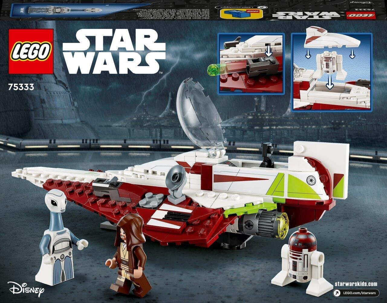 75333 LEGO® Star Wars™ Obi-Wan Kenobi Jedi kosmoselaev™ цена и информация | Klotsid ja konstruktorid | kaup24.ee