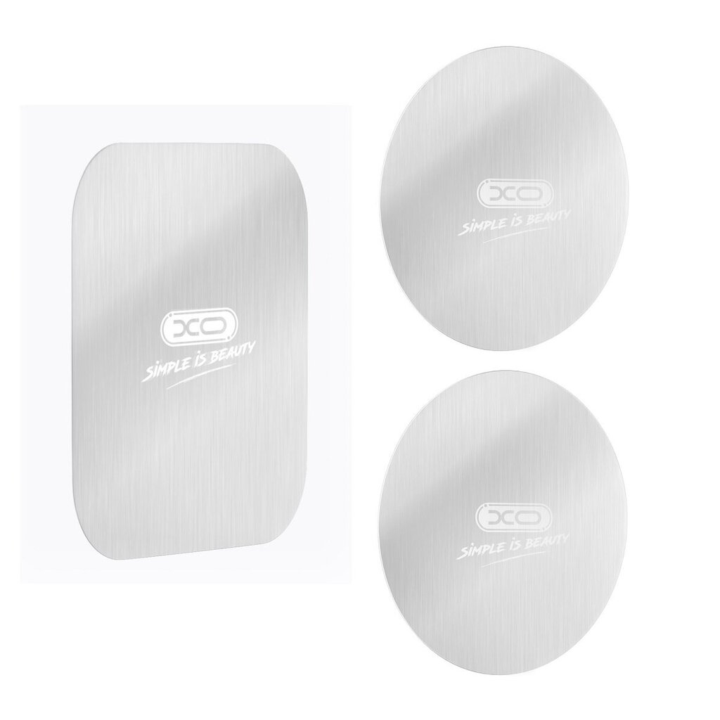 XO Y2 a set of stickers for the magnetic holder silver plates 3pcs hind ja info | Mobiiltelefonide lisatarvikud | kaup24.ee