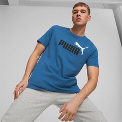 Puma meeste T-särk ESSENTIALS+ 586759*19, sinine hind ja info | Meeste T-särgid | kaup24.ee