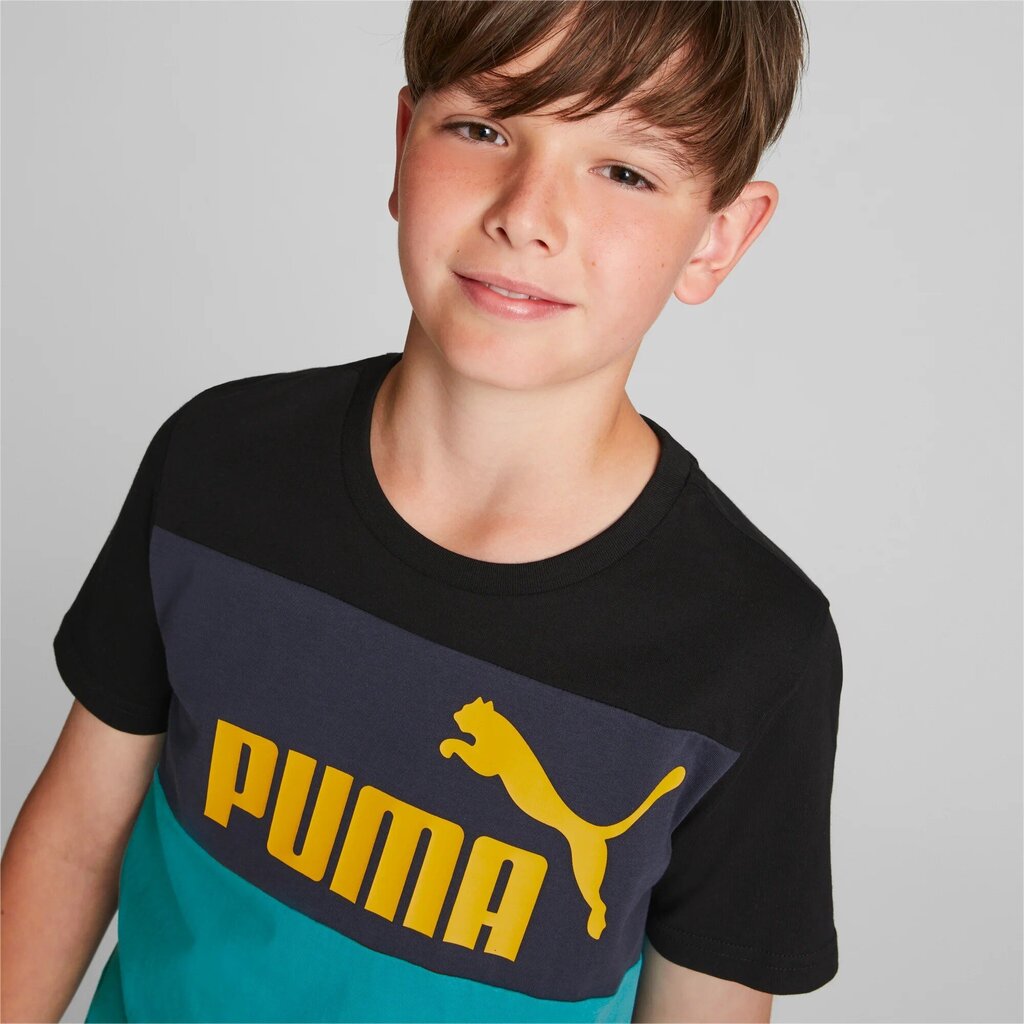 Puma laste T-särk 846127*27, tumehall/aqua цена и информация | Poiste särgid | kaup24.ee