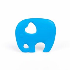 Силиконовый прорезыватель - слоненок, синий, 1шт. цена и информация | Прорезыватели | kaup24.ee