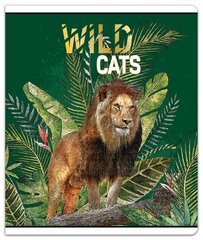 Тетрадь (широкая) A5, 48 л, 80 г, в клеточку, Wild Cats цена и информация | Канцелярские товары | kaup24.ee