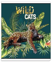 Тетрадь (широкая) A5, 48 л, 80 г, в клеточку, Wild Cats цена и информация | Канцелярские товары | kaup24.ee