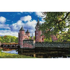 Teemantmosaiik De Haar Medieval Castle Holland 34,5x52 цена и информация | Алмазная мозаика | kaup24.ee