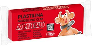 Plastiliin ALPINO 150g red hind ja info | Kirjatarbed | kaup24.ee