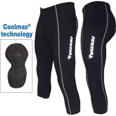 Велосипедные брюки для женщин Vizari 3/4, размер XS, чёрные цена и информация | Одежда для велосипедистов | kaup24.ee