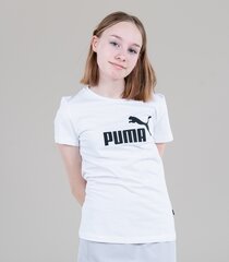Puma laste T-särk 587029*02, valge/must цена и информация | Рубашки для мальчиков | kaup24.ee