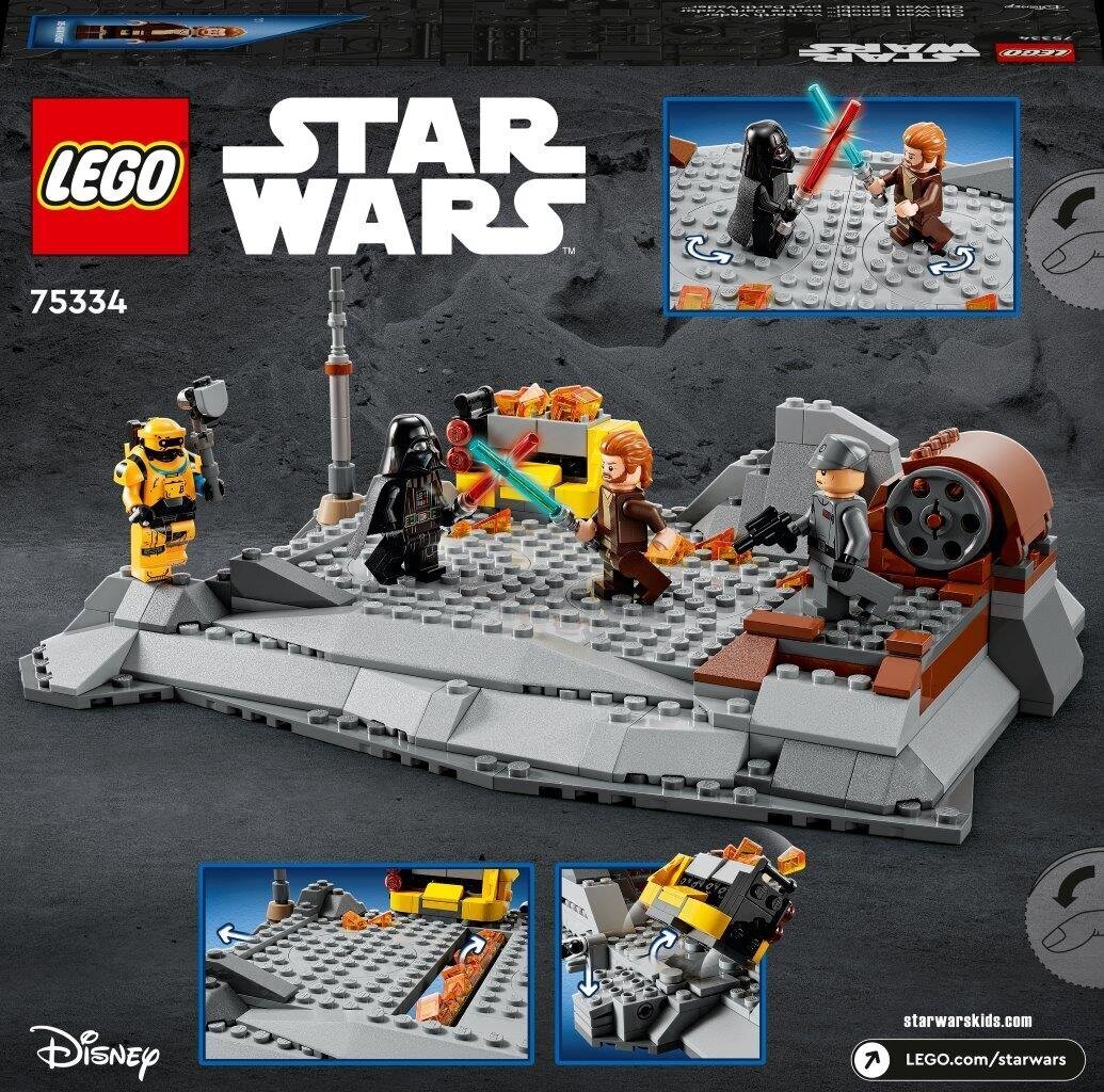 75334 LEGO® Star Wars™ Obi-Wan Kenobi™ vs. Darth Vader™ hind ja info | Klotsid ja konstruktorid | kaup24.ee