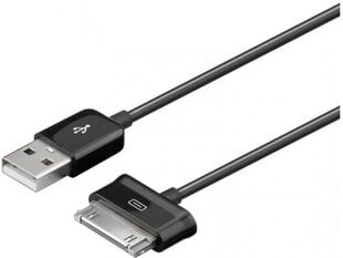 Кабель Techly USB 2.0A 30-pin Samsung Galaxy Tab, 1,2 м, белый цена и информация | Кабели для телефонов | kaup24.ee