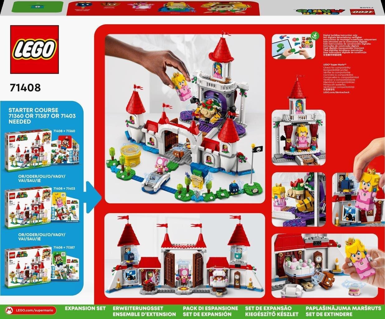 71408 LEGO® Super Mario Virsiku lossi lisakomplekt цена и информация | Klotsid ja konstruktorid | kaup24.ee