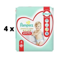 Mähkmed Pampers Premium Pants, Carry Pack, suurus 4, 22 tk. x 4 tk. pakett hind ja info | Mähkmed | kaup24.ee