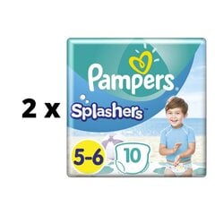 Подгузники Pampers Pants Splashers, размер 5 - 6 14+ кг, 10 шт. х 2 шт. упаковка цена и информация | Подгузники | kaup24.ee