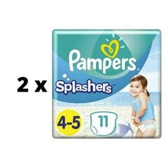 Подгузники Pampers Pants Splashers, размер 4 - 5 9 - 15 кг, 11 шт. х 2 шт. упаковка цена и информация | Пеленки | kaup24.ee