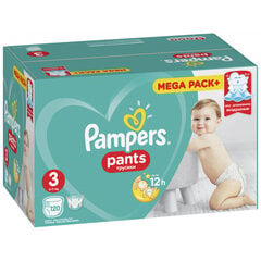 Mähkmed Pampers Püksid Mega Box suurus 3, 120 tk. x 1 tk pakett цена и информация | Подгузники | kaup24.ee