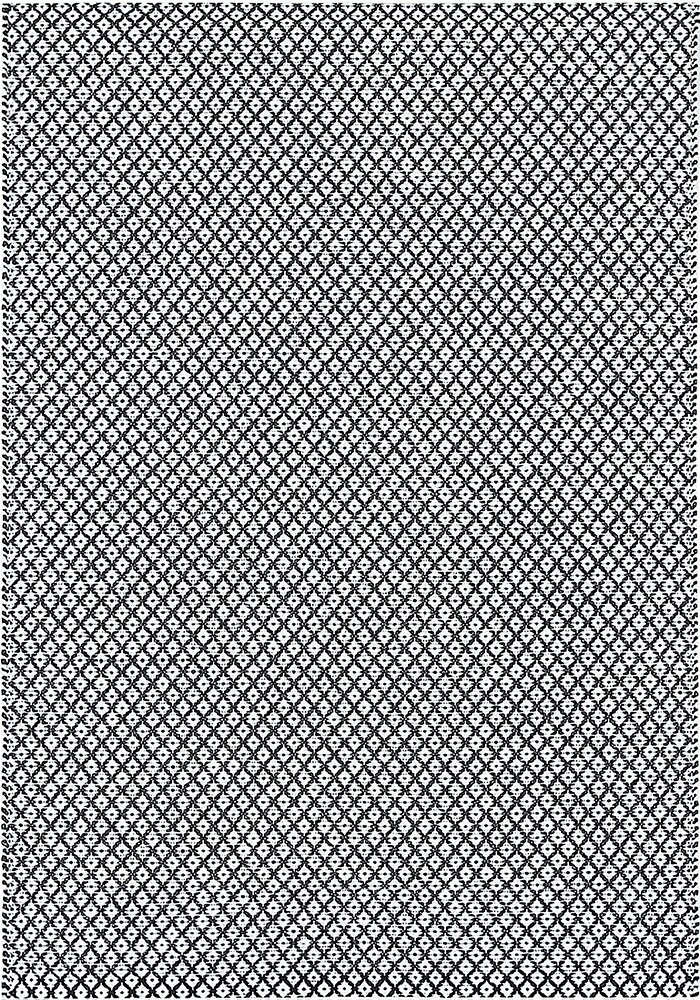 NARMA kahepoolne plasticWeave vaip Diby, must-valge, 70 x 200 cm hind ja info | Vaibad | kaup24.ee
