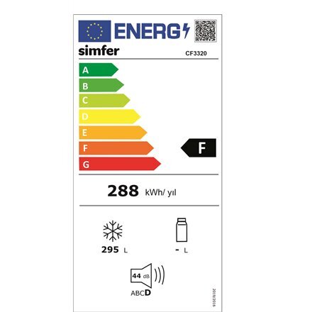 Simfer CF 3320 цена и информация | Sügavkülmikud ja külmakirstud | kaup24.ee