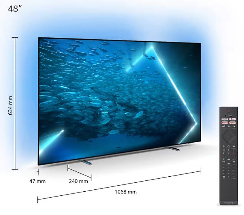 Philips 48OLED707/12 цена и информация | Telerid | kaup24.ee