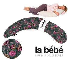La Bebe™ Moon Maternity Pillow Art.33150 Garden Liels spilvens grūtniecēm ar sintepona pildījumu (īpaši mīksts un kluss pildījums), 195 cm hind ja info | Imetamispadjad | kaup24.ee