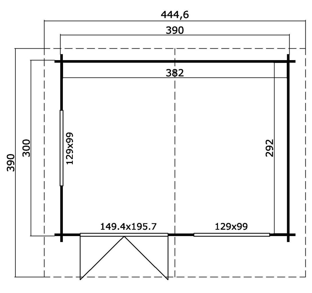 Aiamaja Norde 11,2 m² hind ja info | Kuurid ja aiamajad | kaup24.ee