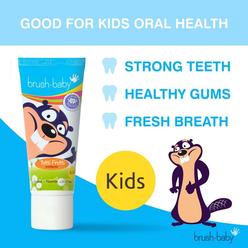 Brush Baby Toothpaste Tutti Frutti Art.BRB026 hind ja info | Suuhügieen | kaup24.ee