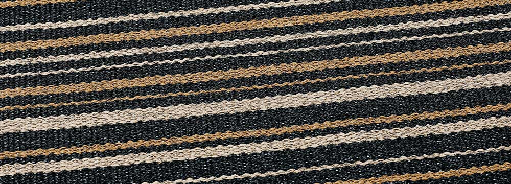 NARMA kahepoolne plasticWeave vaip Hullo, must-beež, 70 x 200 cm hind ja info | Vaibad | kaup24.ee