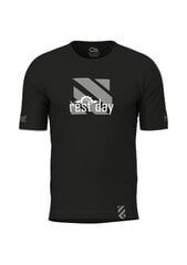 Летняя футболка Rest Day - Black Casual цена и информация | Meeste T-särgid | kaup24.ee