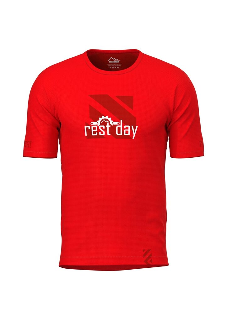 Suvine T-särk Rest Day - Red Casual hind ja info | Meeste T-särgid | kaup24.ee