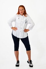 Блуза-рубашка с кулиской с карманом и клапаном цена и информация | Женские блузки, рубашки | kaup24.ee