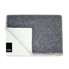 Детское шерстяное одеяло La bebe™ Lambswool 70х100 Art.140663 Grey/White, 70x100 см цена и информация | Одеяла | kaup24.ee